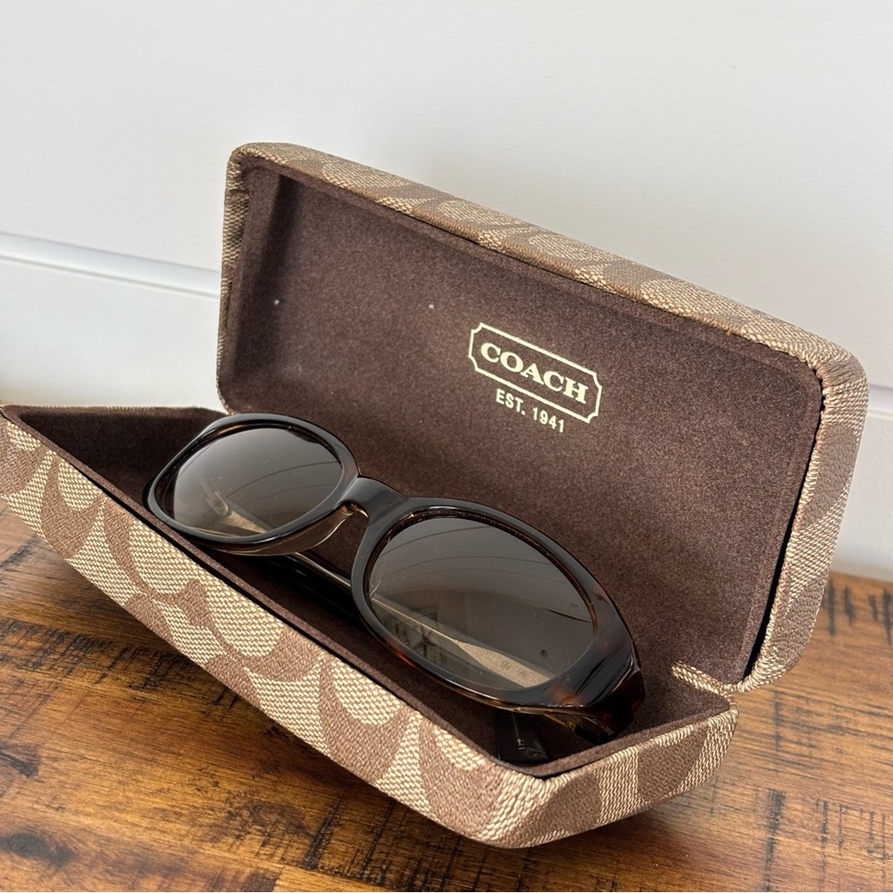 Coach Bonnie S417 Dark Tortoise Shell Sunglasses with Case - Picture 17 of 17